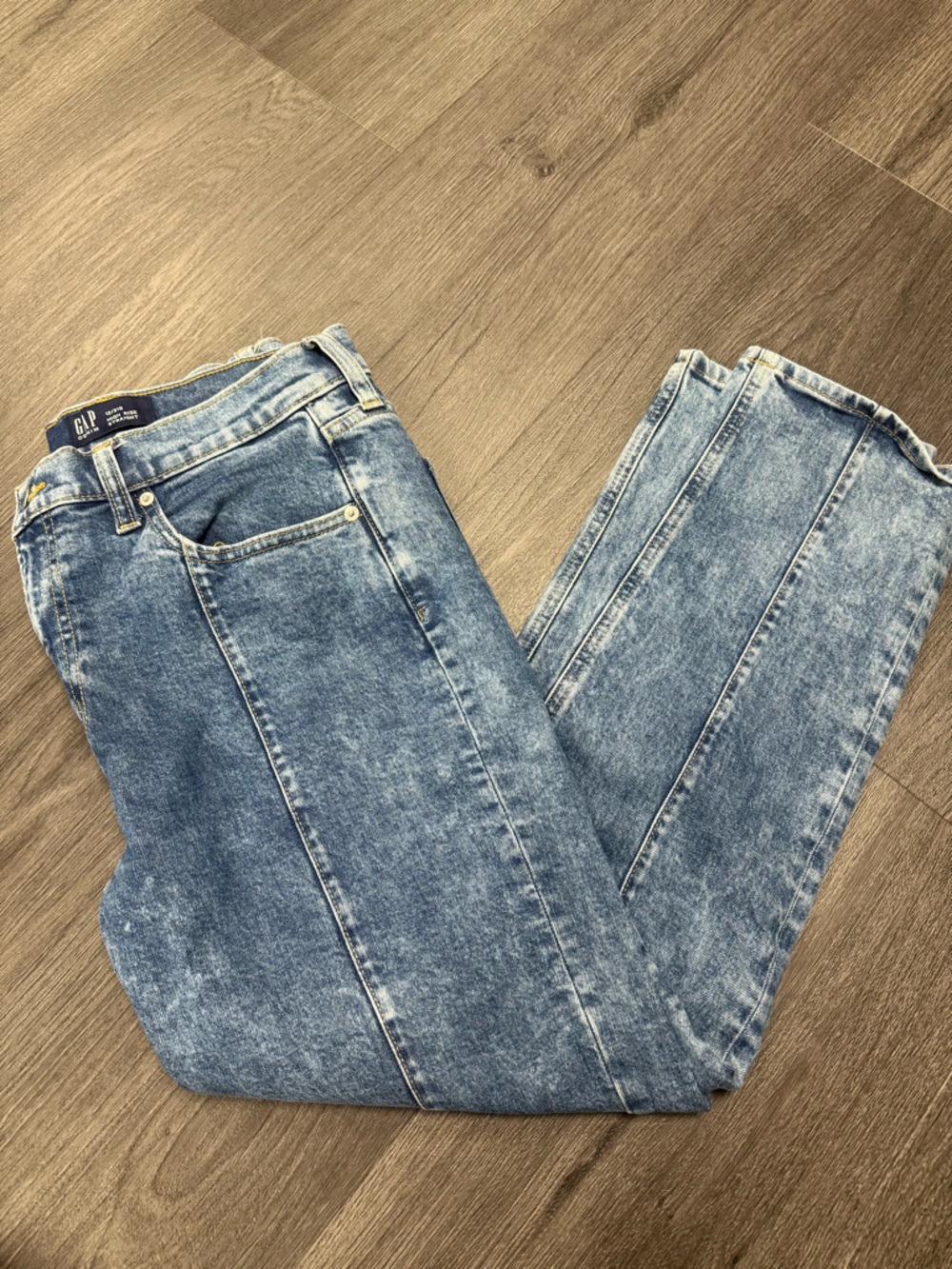 GAP Womens Light Blue Acid Wash Skinny Jeans